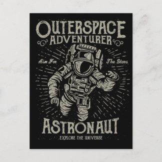 Postal El Astronauta Aventurero Del Espacio Ultraterrestr