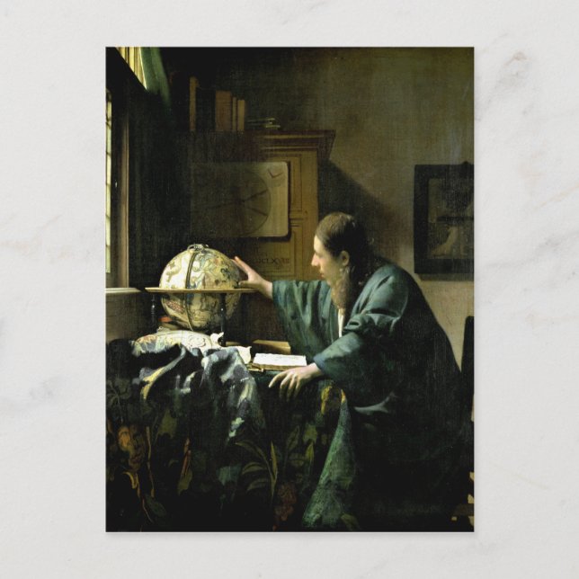 Postal El astrónomo, 1668 (Anverso)