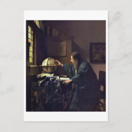 Postal El astrónomo de Johannes Vermeer