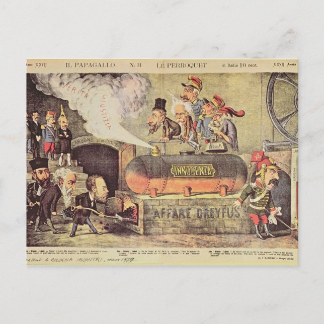 Postal El asunto Dreyfus (Anverso)