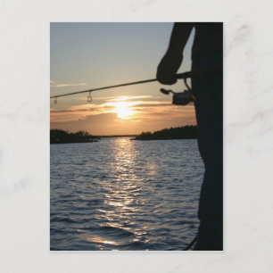 Postal El atardecer de los pescadores