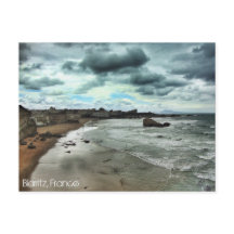 "El atardecer desciende sobre Biarritz"