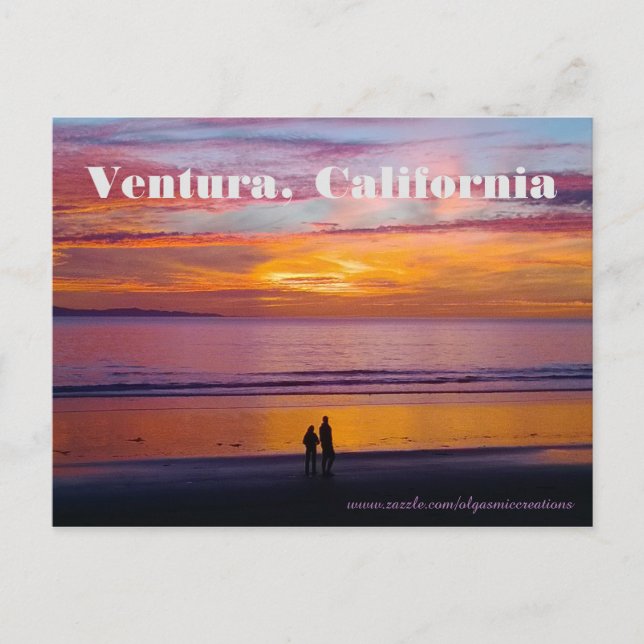 Postal El atardecer que me hizo llorar (Anverso)