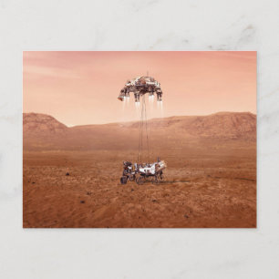 Postal El aterrizaje del rover Perseverance de forma segu