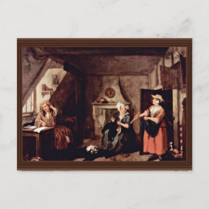 Postal El Atormentado Poeta De Hogarth, William