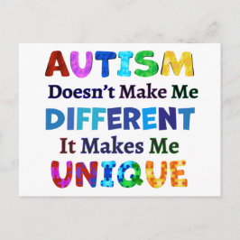 POSTAL EL AUTISMO ME HACE ÚNICO