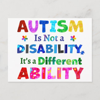 Postal El AUTISMO no es una discapacidad