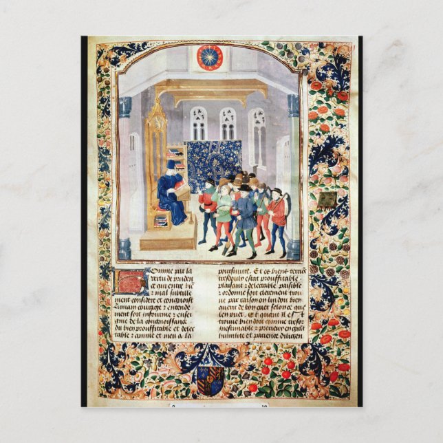 Postal El autor presenta su libro a los campesinos (Anverso)