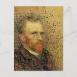 Postal El autorretrato de Vincent Van Gogh<br><div class="desc">Vincent Van Gogh (30 de marzo de 1853 a 29 de julio de 1890) fue un pintor holandés post-impresionista y uno de los artistas más famosos de todos los tiempos.</div>