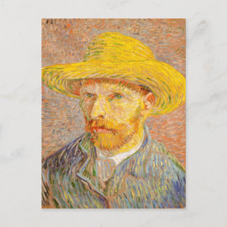 Postal El autorretrato de Vincent Van Gogh con arte Gorra