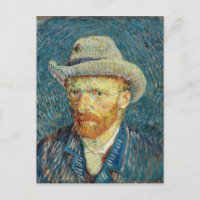El autorretrato de Vincent Van Gogh con el Gorra d