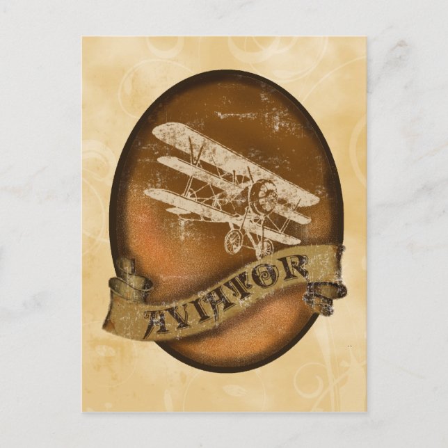 Postal El Aviador (Anverso)