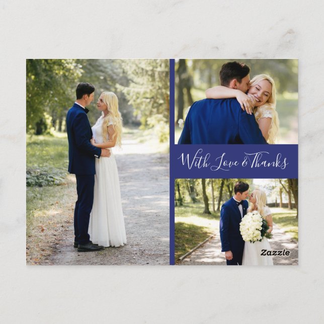 Postal El azul de Delfts Blauw el | Delft le agradece (Reverso)