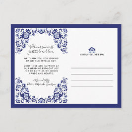 Postal El azul de Delfts Blauw el | Delft le agradece