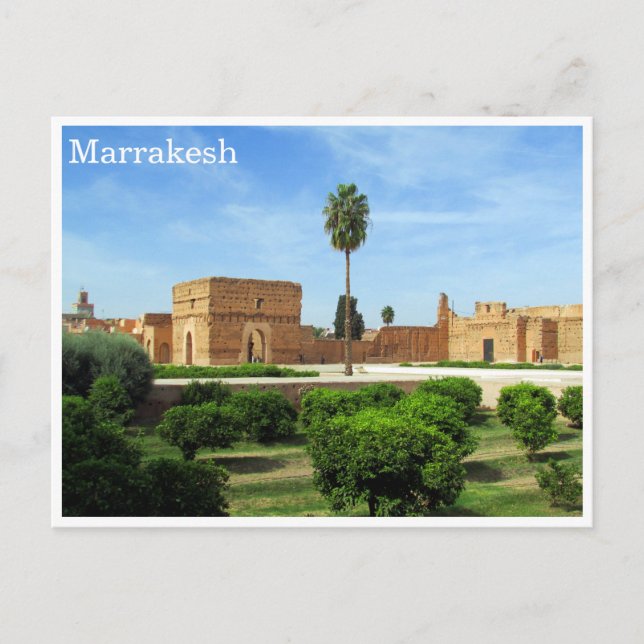 Postal el badi marrakesh (Anverso)
