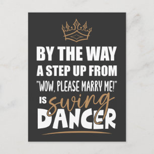 Postal El bailarín de alas es lo más atractivo. Fun Gift