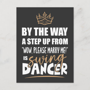 Postal El bailarín de alas es lo más atractivo. Fun Gift