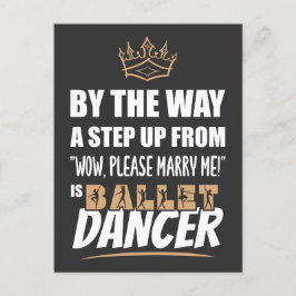 Postal El bailarín de ballet es lo más atractivo. Fun Gif