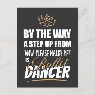 Postal El bailarín de ballet es lo más atractivo. Fun Gif