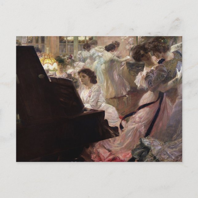 Postal El Baile Blanco, 1903 (Anverso)