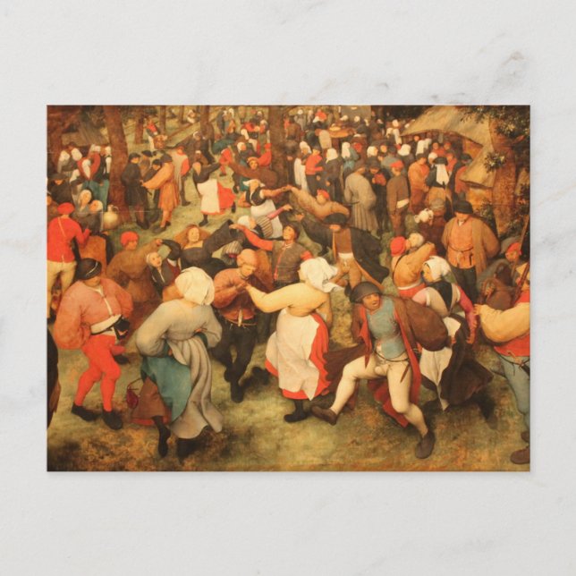 Postal El baile Boda - 1566 (Anverso)
