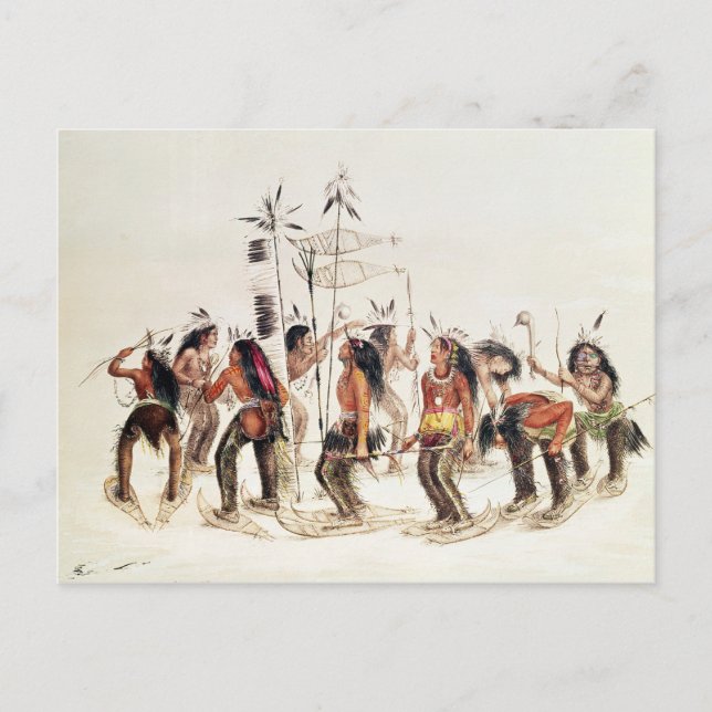 Postal El baile de los zapatos de nieve (Anverso)