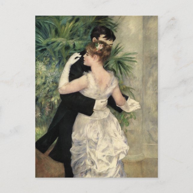 Postal El baile de renoir en el Bella Artes de la ciudad (Anverso)