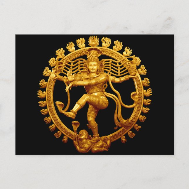 Postal El baile de Shiva (Anverso)