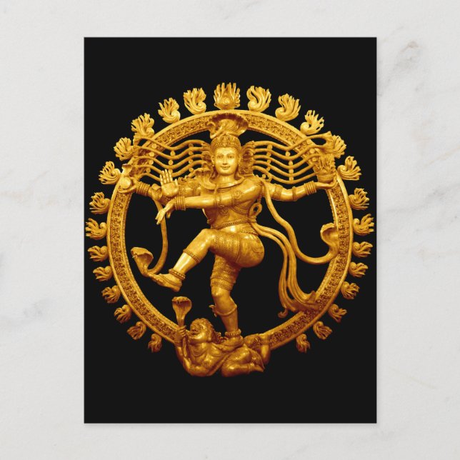Postal El baile de Shiva (Anverso)