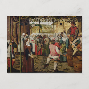 Postal El baile rústico