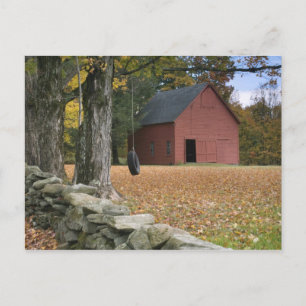 Postal El balanceo de los neumáticos a lo largo de una ca