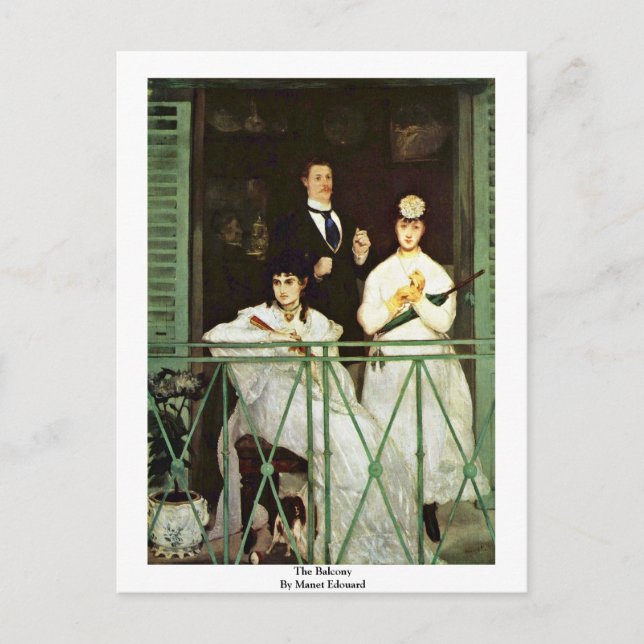 Postal El Balcón De Manet Edouard (Anverso)