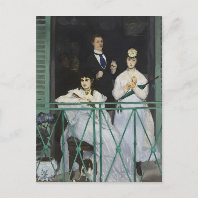 Postal El Balcón | Édouard Manet (Anverso)