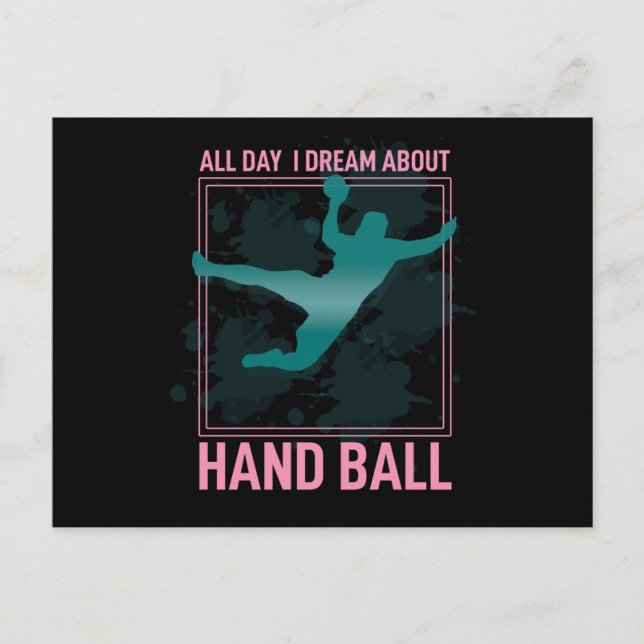 Postal El balonmano es mi vida (Anverso)