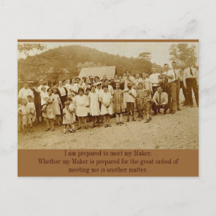 Postal El Banana Bunch: Reunión de Campamento de los años