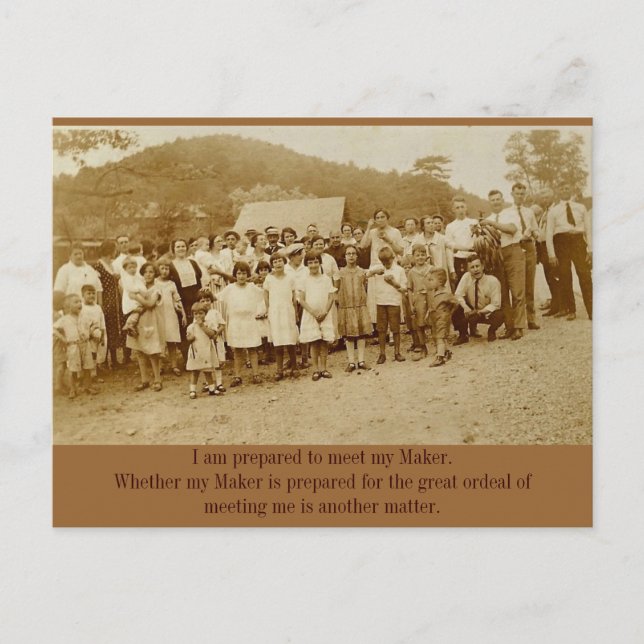 Postal El Banana Bunch: Reunión de Campamento de los años (Anverso)