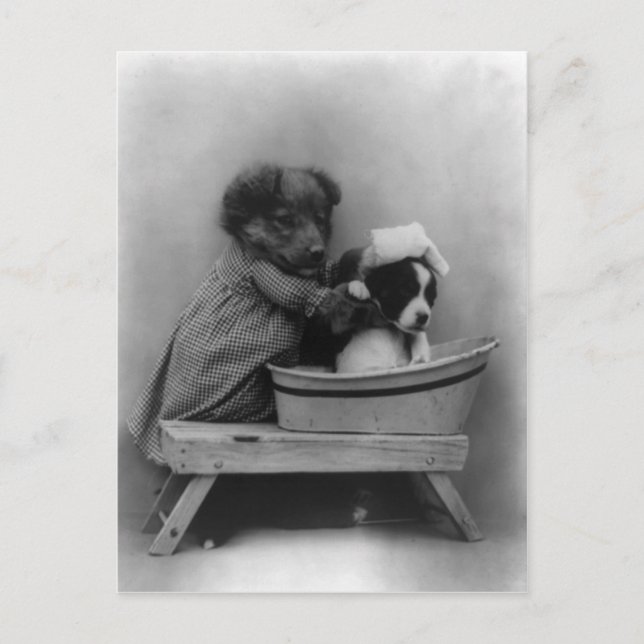 Postal El baño (Anverso)