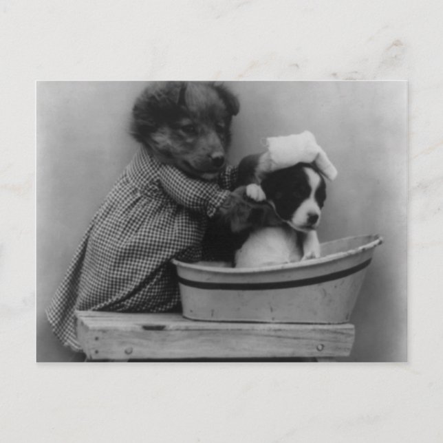 Postal El baño (Anverso)