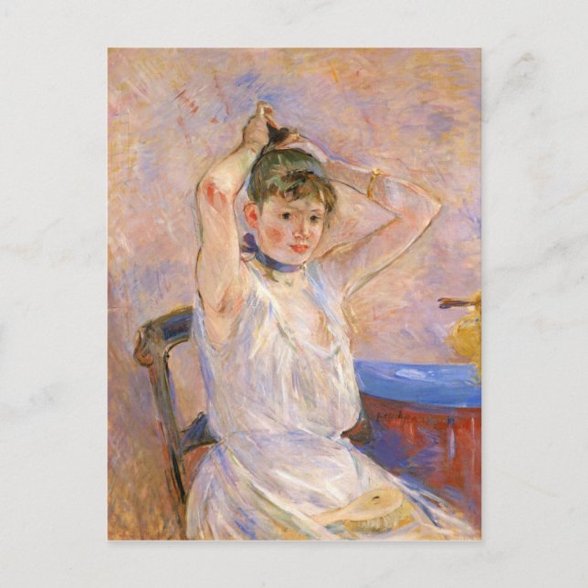 Postal El baño de Berthe Morisot (Anverso)