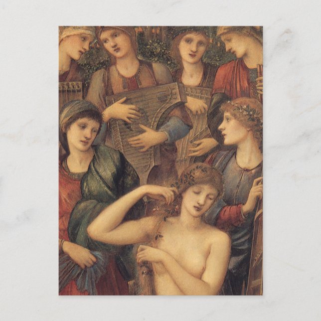 Postal El baño de Venus de Sir Edward Coley Burne-Jones (Anverso)