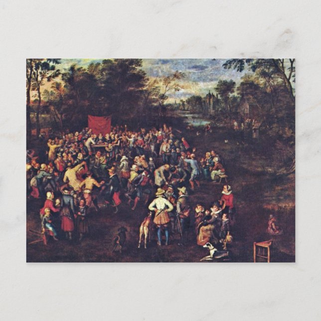 Postal El Banquete Boda De Bruegel D. Ä. Jan (Best Qua (Anverso)