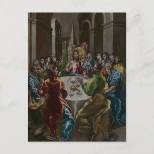 Postal El banquete en la casa de Simón por El Greco