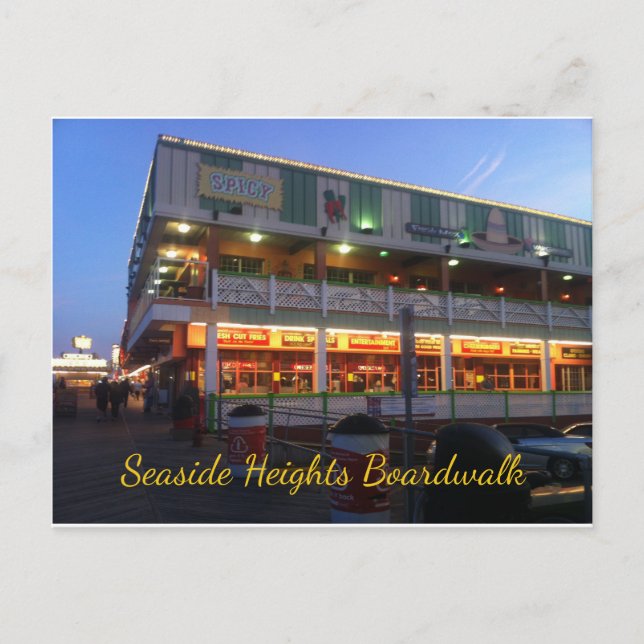Postal El bar cantina de Seaside Heights Boardwalk Spicy (Anverso)
