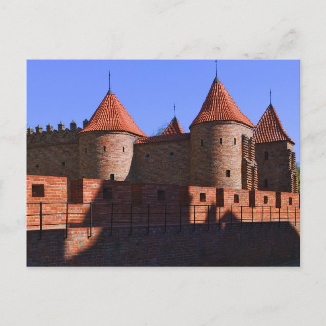 Postal El Barbacana, Varsovia, Polonia (Anverso)