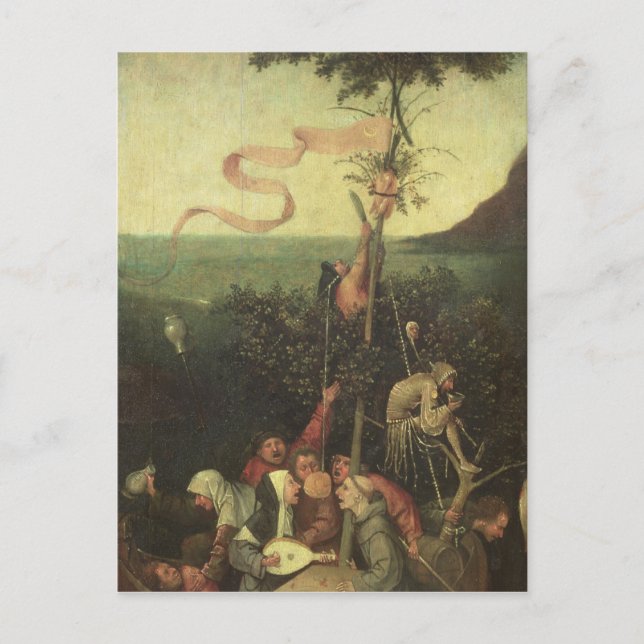Postal El barco de los tontos, c.1500 (Anverso)