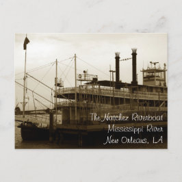 Postal El barco de vapor de Natchez, New Orleans,