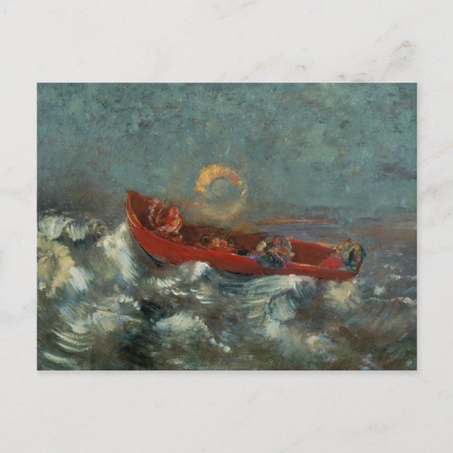 Postal El barco rojo, 1905 (Anverso)
