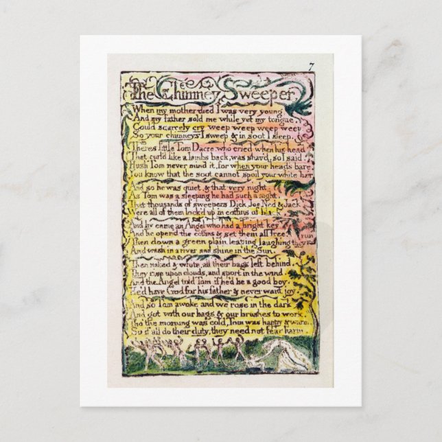 Postal "El barrendero de chimenea", plato 7 (Bentley 12)  (Anverso)