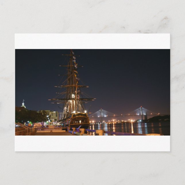 Postal El barrio de Savannah (Anverso)