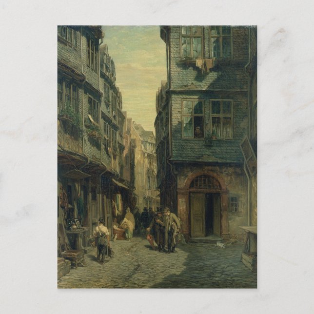 Postal El barrio judío de Frankfurt, 1883 (Anverso)